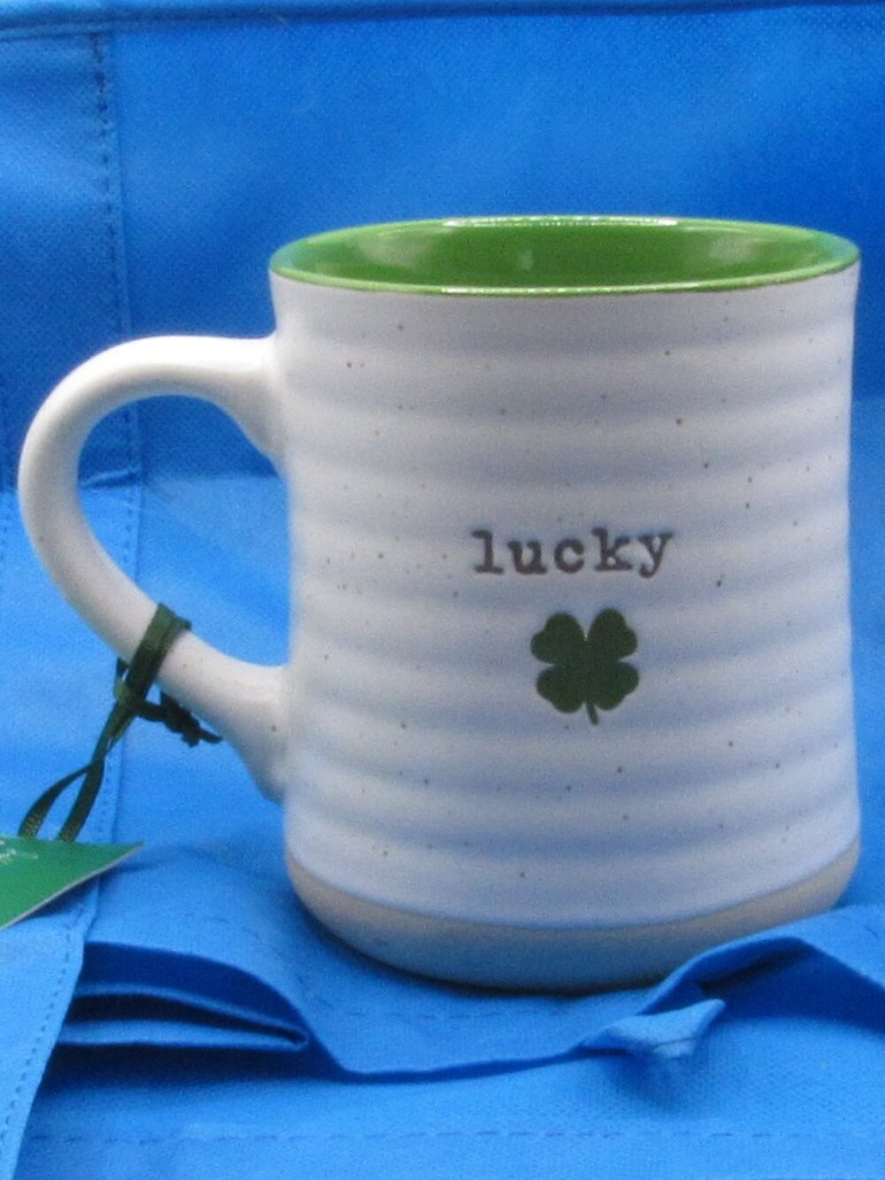 Sheffield Home Clover Cottage White/Green Lucky Mug New with Tags